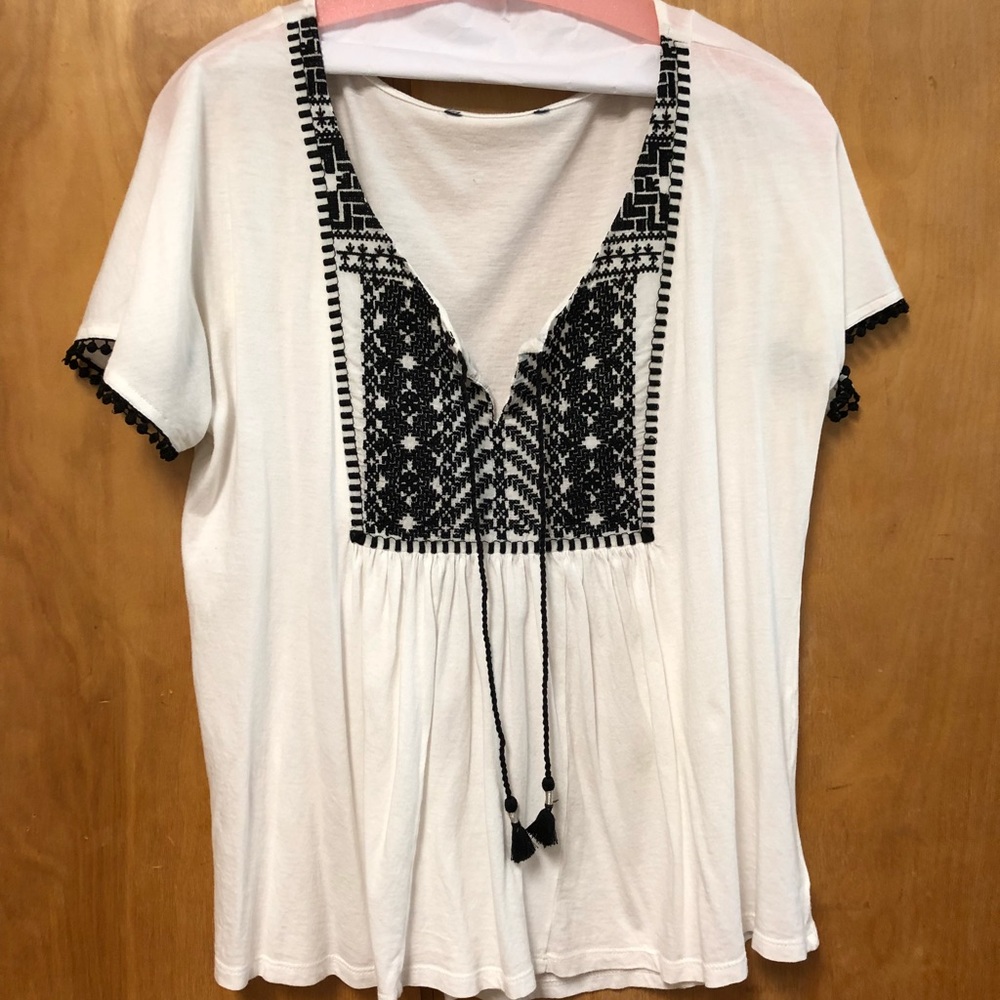Loose, swing cotton shirt